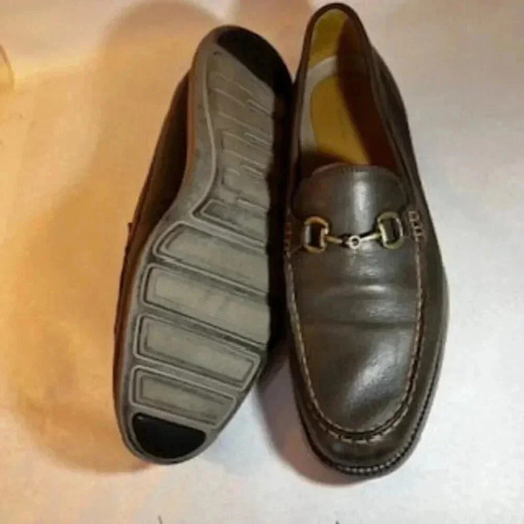 Cole Haan Shoes Grand OS ‎ Leather Slip On Horse Bit Loafers Brown Mens Size 11 - Picture 6 of 10